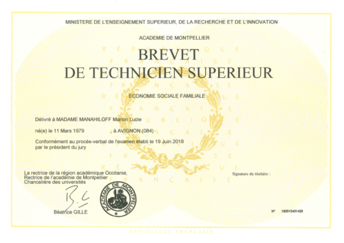 brevet economie sociale familiale
